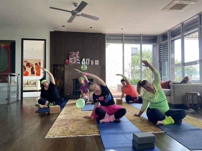 Devahiti Yoga class at Picquet, Eagle Bay